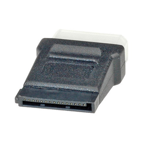 ROLINE Adaptador 11.03.1060 4 Pin HDD a SATA Molex Macho Negro ROLINE Adaptador 11.03.1060 4 Pin HDD a SATA Molex Macho Negro