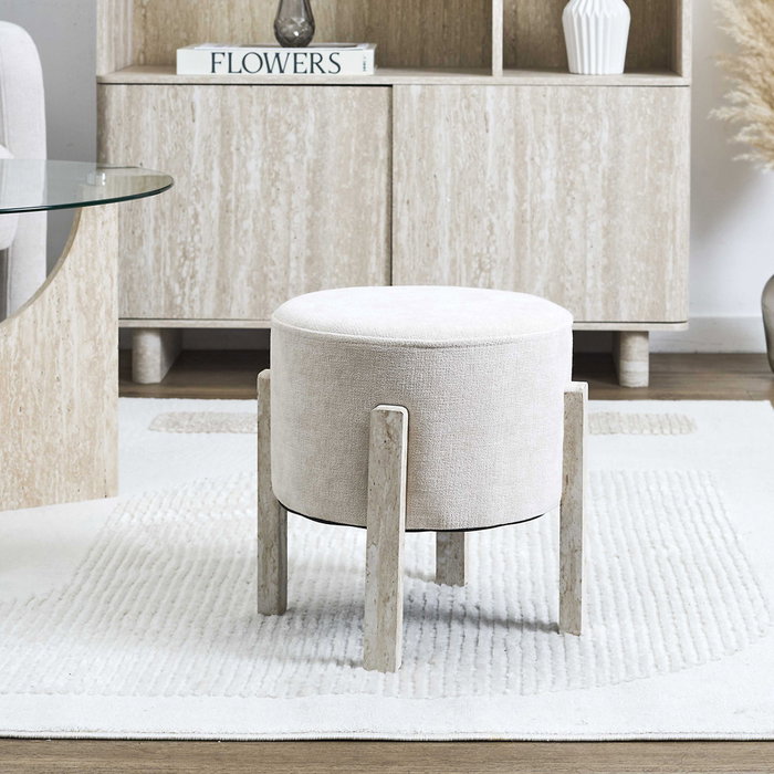 Home Deco Factory Taburete Emilia Beige Home Deco Factory Taburete Emilia Beige