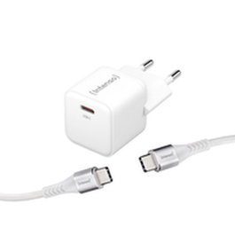 Intenso Kit Cargador GaN W30C con Cable USB-C Blanco, 30W, 1 Puerto USB-C