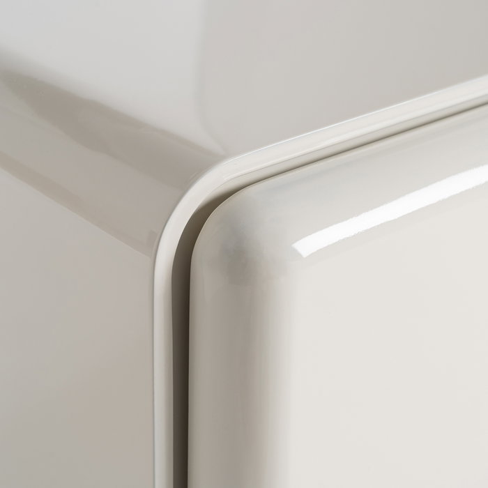 Mesita Lacado Crema Dm Dormitorio 56,50 X 42,50 X 56,50 cm