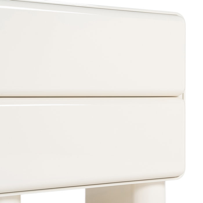 Mesita Lacado Crema Dm Dormitorio 56,50 X 42,50 X 56,50 cm