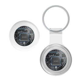 4smarts Buscador de Localización SkyTag Lucid, Set de 2, Blanco, Resistente al Agua y Polvo IP65, Bluetooth 5.3, Batería CR2032 Reemplazable, Compatible con iOS