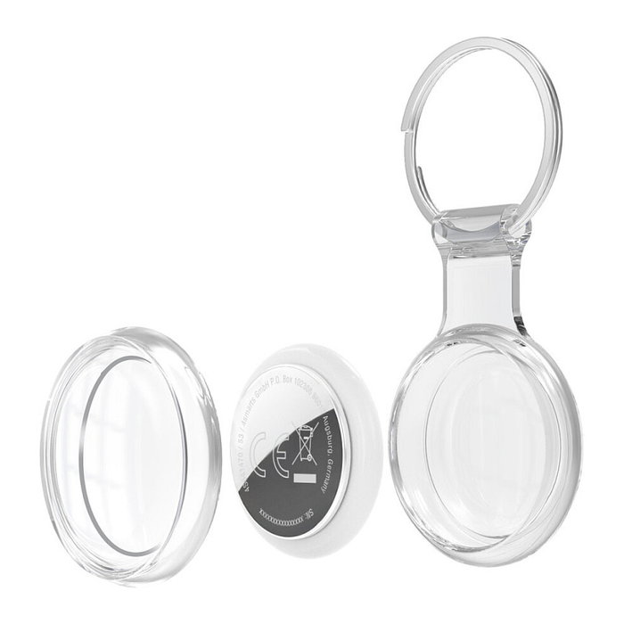 4smarts Buscador de Localización SkyTag Lucid, Set de 2, Blanco, Resistente al Agua y Polvo IP65, Bluetooth 5.3, Batería CR2032 Reemplazable, Compatible con iOS