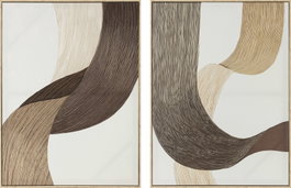 DKD Home Decor Cuadro Lienzo MDF 60x2,8x80 Abstracto (Surtido de 2 unidades)