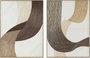 DKD Home Decor Cuadro Lienzo MDF 60x2,8x80 Abstracto (Surtido de 2 unidades)