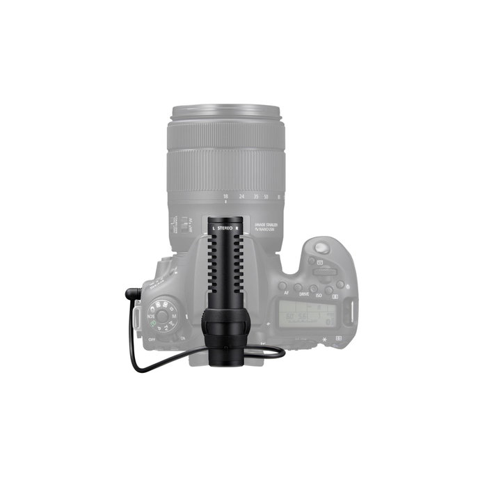 Canon DM-E100 Micrófono Estéreo Negro para Cámara Digital