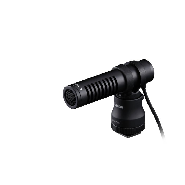 Canon DM-E100 Micrófono Estéreo Negro para Cámara Digital