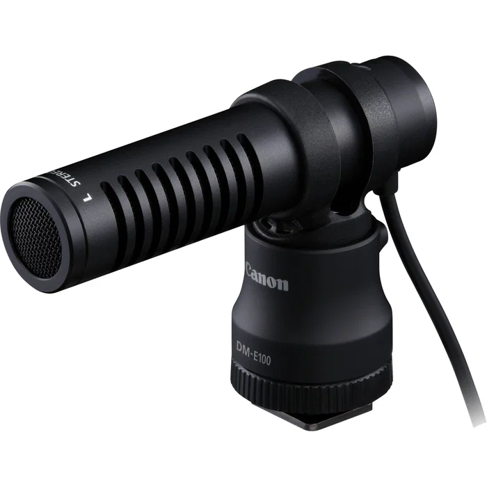 Canon DM-E100 Micrófono Estéreo Negro para Cámara Digital