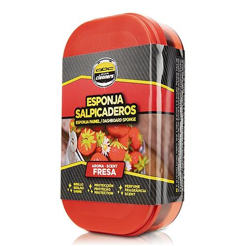 Abc Esponja Salpicaderos Fresa MOT70003 con Silicona Protectora para Coche, Moto y Hogar, Aroma Fresa Duradero Abc Esponja Salpicaderos Fresa MOT70003 con Silicona Protectora para Coche, Moto y Hogar, Aroma Fresa Duradero