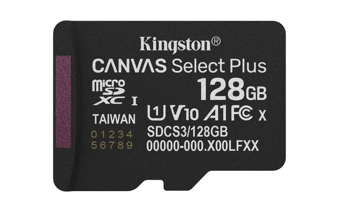 Micro sd kingston 128gb micsdxc canvas select plus w/o adp Micro sd kingston 128gb micsdxc canvas select plus w/o adp