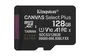 Micro sd kingston 128gb micsdxc canvas select plus w/o adp