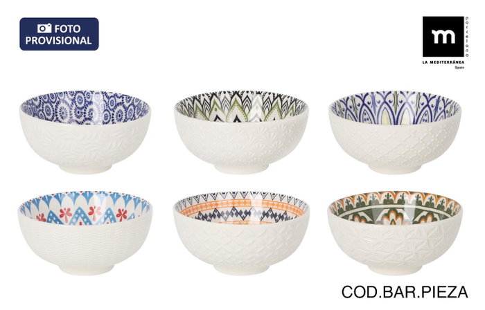 La Mediterranea Bol Aperitivo Japonés Kaito con 6 Diseños de Relieve (18 Unidades) La Mediterranea Bol Aperitivo Japonés Kaito con 6 Diseños de Relieve (18 Unidades)