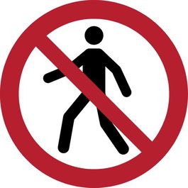 Pictograma Jalema Prohibido El Paso Ø200 Mm. Bolsa De 1