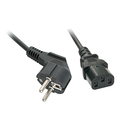 Lindy 30337 Cable de Alimentación Negro 5 m CEE7/7 C13