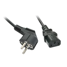 Lindy 30337 Cable de Transmisión Negro 5m CEE7/7 a C13 Acoplador