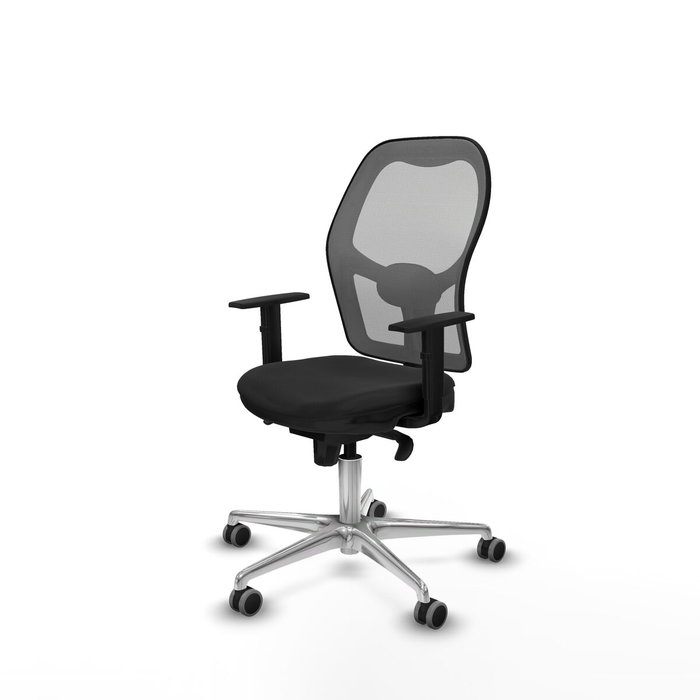 PIQUERAS Y CRESPO Silla de oficina Jorquera con mecanismo Sincro, Similpiel Negro y Malla Gris PIQUERAS Y CRESPO Silla de oficina Jorquera con mecanismo Sincro, Similpiel Negro y Malla Gris