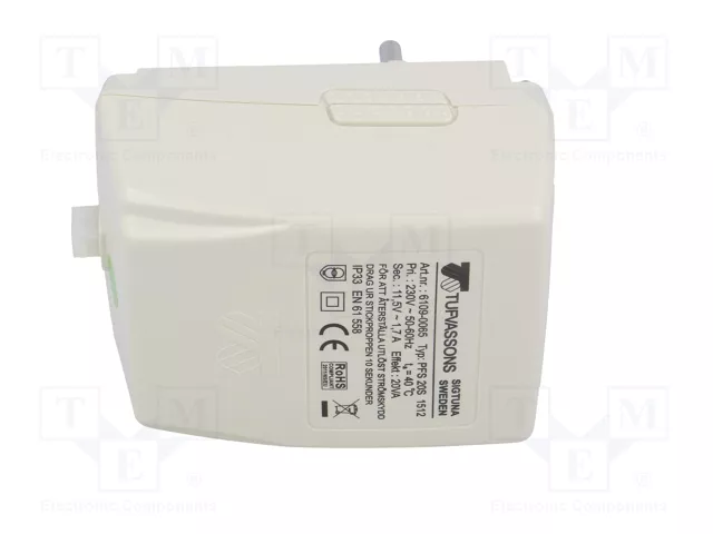 BREVE TUFVASSONS Alimentador de transformador 20W 11,5V AC