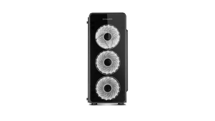 NOX Hummer TGM Midi Tower - Caja ATX Negro con Cristal Templado, 4 Ventiladores RGB Rainbow, USB 3.0, Soporte Placas ATX/micro-ATX/mini-ITX