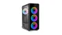 NOX Hummer TGM Midi Tower - Caja ATX Negro con Cristal Templado, 4 Ventiladores RGB Rainbow, USB 3.0, Soporte Placas ATX/micro-ATX/mini-ITX