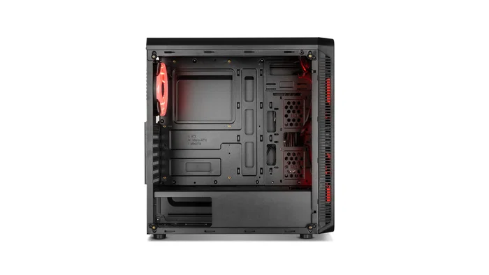 NOX Hummer TGM Midi Tower - Caja ATX Negro con Cristal Templado, 4 Ventiladores RGB Rainbow, USB 3.0, Soporte Placas ATX/micro-ATX/mini-ITX