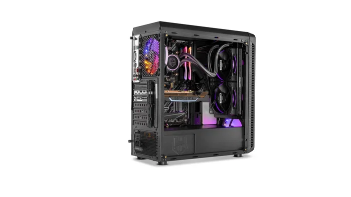 NOX Hummer TGM Midi Tower - Caja ATX Negro con Cristal Templado, 4 Ventiladores RGB Rainbow, USB 3.0, Soporte Placas ATX/micro-ATX/mini-ITX