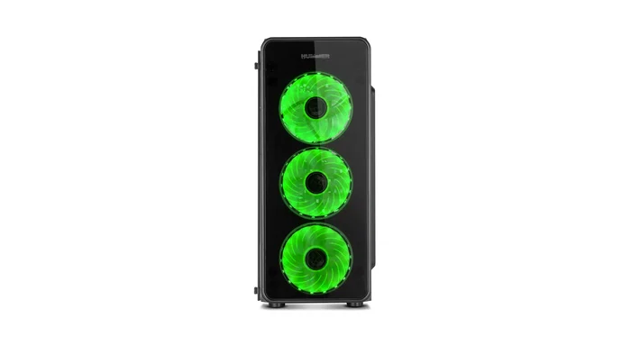 NOX Hummer TGM Midi Tower - Caja ATX Negro con Cristal Templado, 4 Ventiladores RGB Rainbow, USB 3.0, Soporte Placas ATX/micro-ATX/mini-ITX