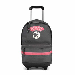 HS Carro Express Mochila con Ruedas Trolley Temática Harry Potter Color Negro 35 x 53 x 22 cm