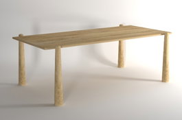 DKD Home Decor Mesa de Comedor Acacia 180x90x75