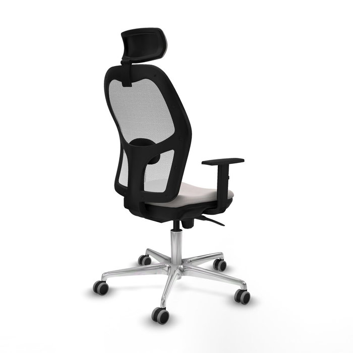 PIQUERAS Y CRESPO Silla de oficina Jorquera blanca con mecanismo Sincro