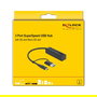 DeLOCK Concentrador USB 3.2 Gen 1 Hub 3 Puertos + Lector de Tarjetas SD y MicroSD con Conector USB Tipo-C o Tipo-A, compatible con Windows, Mac, ChromeOS