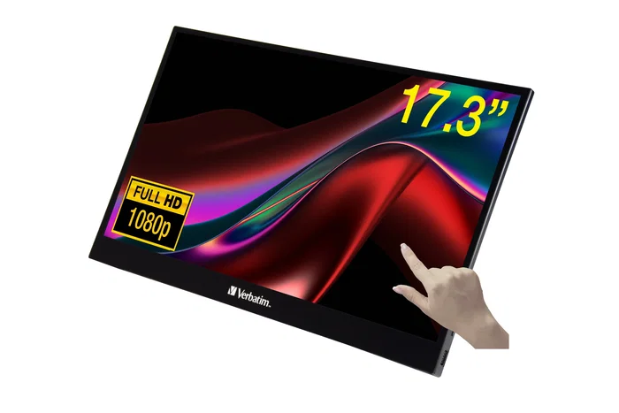 Verbatim PMT-17 Monitor Táctil Portátil 17.3 Pulgadas Full HD IPS