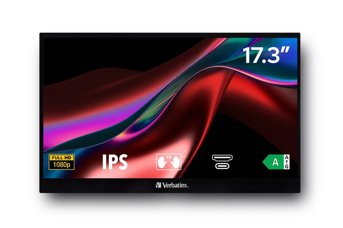 Verbatim PMT-17 Monitor Táctil Portátil 17.3 Pulgadas Full HD IPS