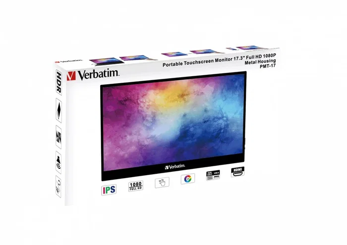 Verbatim PMT-17 Monitor Táctil Portátil 17.3 Pulgadas Full HD IPS