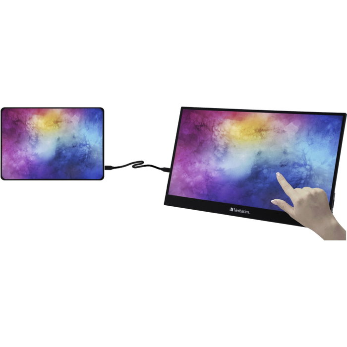 Verbatim PMT-17 Monitor Portátil Táctil 17,3 Full HD IPS Black