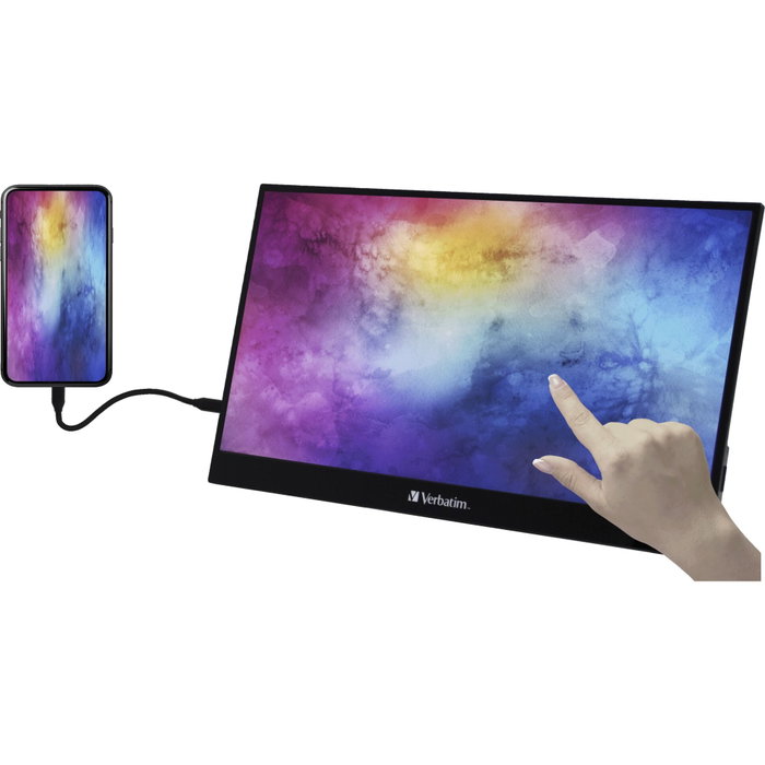 Verbatim PMT-17 Monitor Portátil Táctil 17,3 Full HD IPS Black