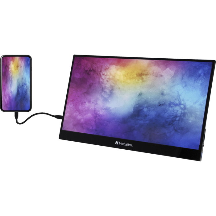 Verbatim PMT-17 Monitor Portátil Táctil 17,3 Full HD IPS Black