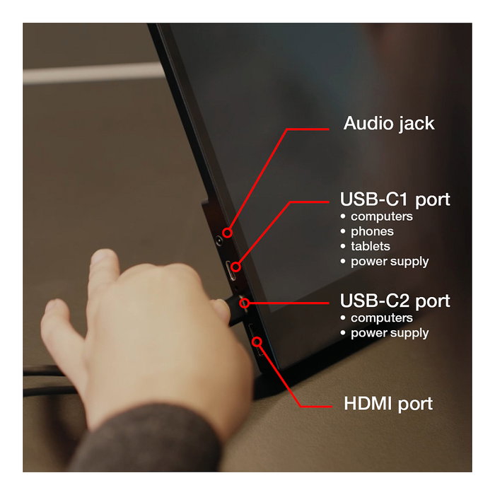 Verbatim PMT-17 Monitor Portátil Táctil de 17.3 Pulgadas Full HD 1080p IPS, Pantalla Plana, 60 Hz, USB-C, HDMI, Negro Verbatim PMT-17 Monitor Portátil Táctil de 17.3 Pulgadas Full HD 1080p IPS, Pantalla Plana, 60 Hz, USB-C, HDMI, Negro