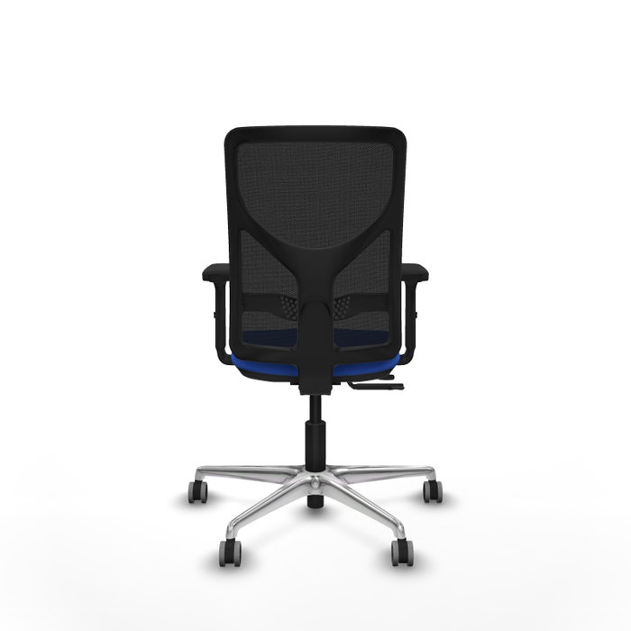 PIQUERAS Y CRESPO Silla de oficina Motilla con mecanismo Sincro/Traslack Azul y Negro