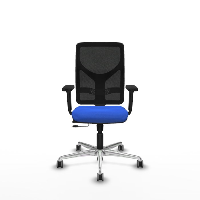 PIQUERAS Y CRESPO Silla de oficina Motilla con mecanismo Sincro/Traslack Azul y Negro