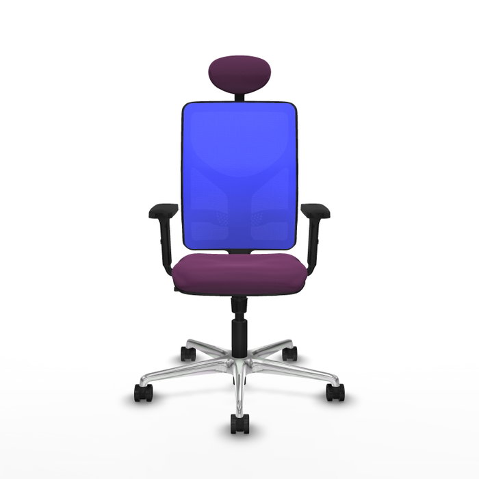 PIQUERAS Y CRESPO Silla de oficina Motilla Morado y Azul