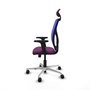PIQUERAS Y CRESPO Silla de oficina Motilla Morado y Azul