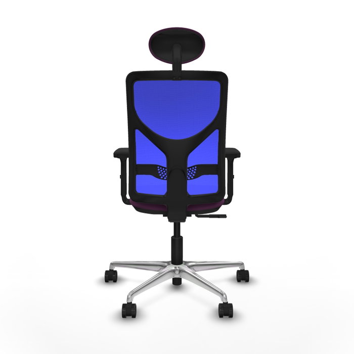 PIQUERAS Y CRESPO Silla de oficina Motilla Morado y Azul