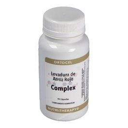 ORTOCEL NUTRI-THERAPY Levadura de Arroz Rojo Complex 90 Cápsulas con Cardo Mariano, Berberis, Alcachofa y Monacolina K