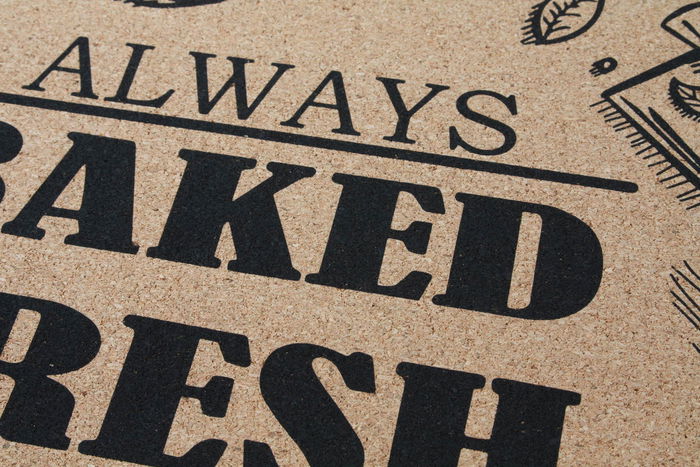 DKD Home Decor Individual Corcho Negro Natural 30 x 40 cm (12 Unidades)