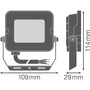 LVE LVE-4058075574571 Proyector LED exterior 1000 lúmenes, IP65, blanco cálido 3000K, montaje ajustable, sin deslumbramiento (ULOR 0%), ahorro energético