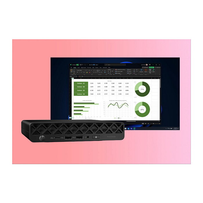 HP ProDesk 4 Mini G1i CU7-265T 24GB 512GB SSD W11Pro WLAN