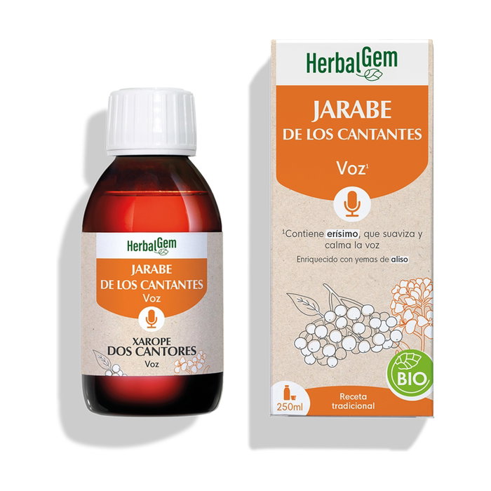 Herbalgem Jarabe de los Cantantes 250ml - Limón, Miel y Saúco Herbalgem Jarabe de los Cantantes 250ml - Limón, Miel y Saúco
