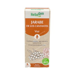 Herbalgem Jarabe de los Cantantes - 250 ml - Jarabe de Voz para Cantantes, Actores y Profesores