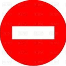 Duver Señal R-101 Chapa 50Cm. "Dir. Prohibida"