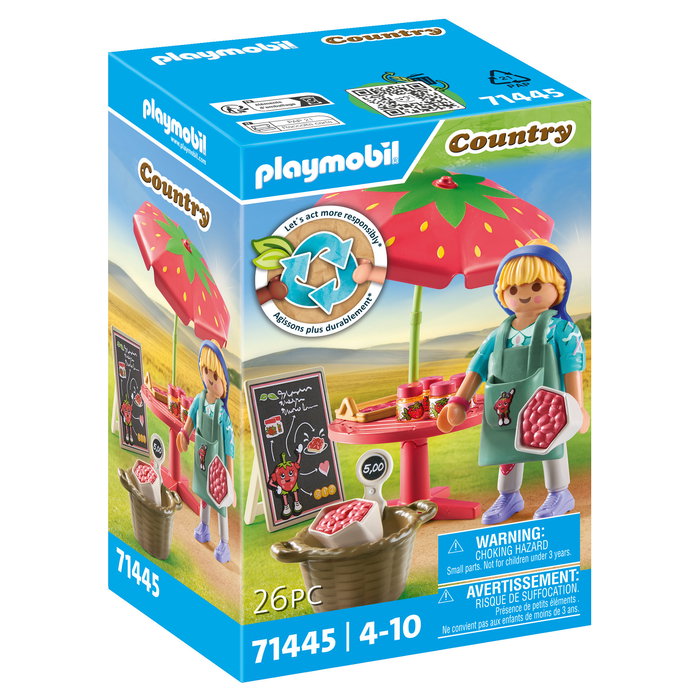 Playmobil 71445 Country - Marmeladenstand - Set de Juguete de Acción y Aventura con 26 Piezas, Multicolor, Recomendado a partir de 4 años